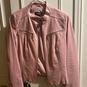Danier Leather Pink Leather Jacket size XS
